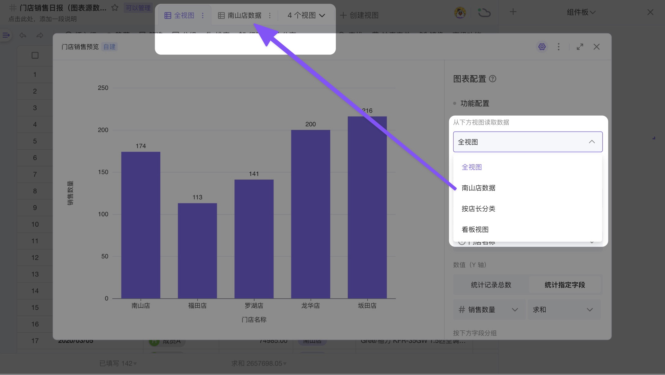 图表概览-设置视图